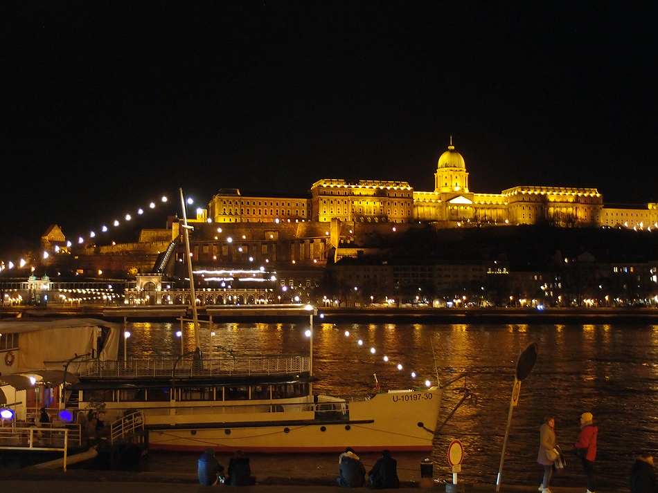Предновогодний вечерний Будапешт. Немного фотографий.